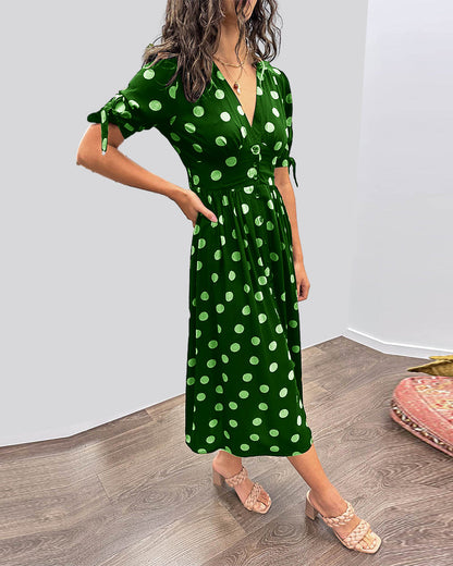Clara | Robe midi élégante en duvet - Image 11