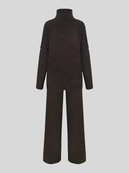 Romy | Ensemble Pantalon et Col Roulé Oversize Femme - Image 10