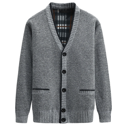 Stéphane | Cardigan Homme Boutonné Col en V - Image 1