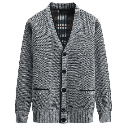 Stéphane | Cardigan Homme Boutonné Col en V - Image 1