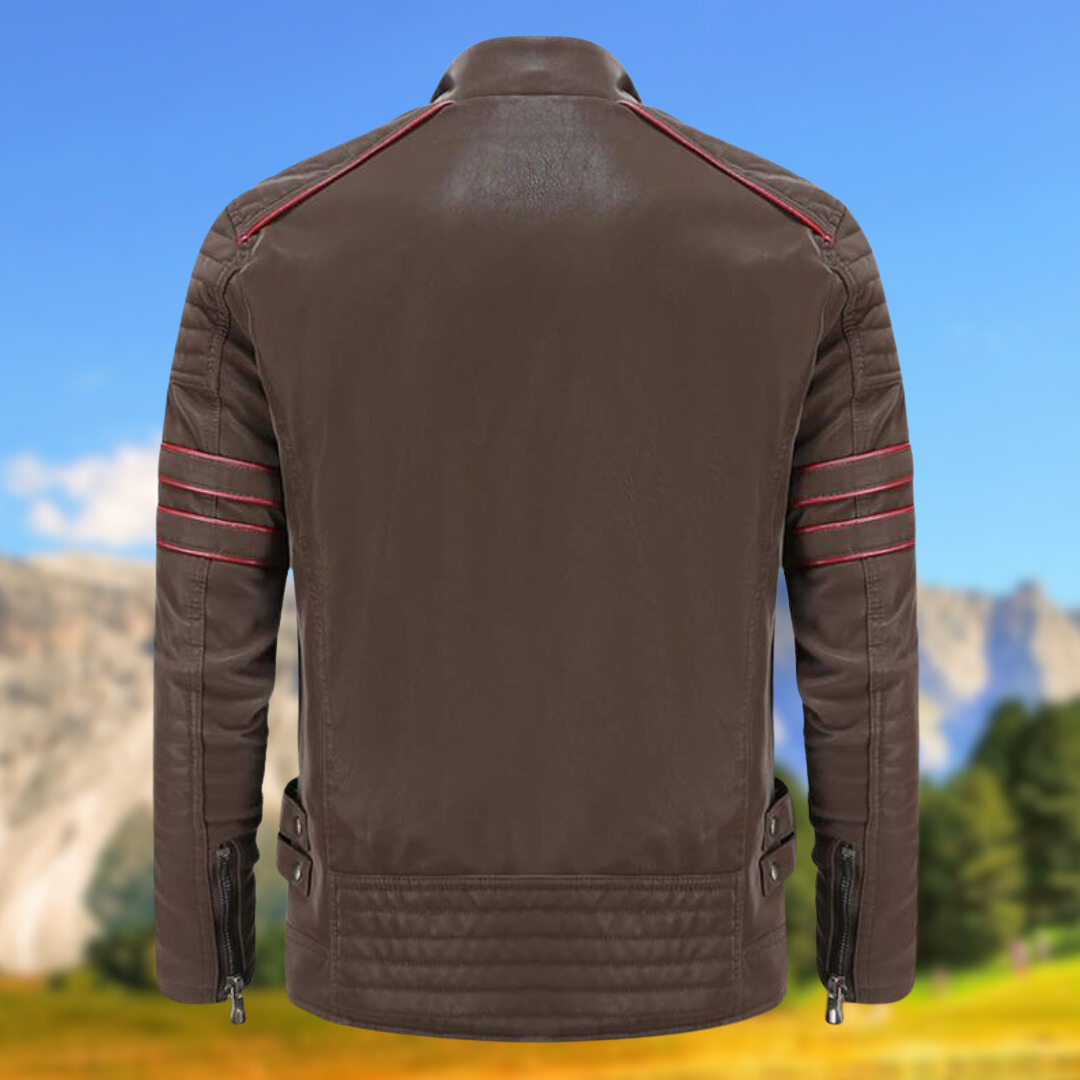 Lionel | Veste de motard slim fit pour homme - Image 6