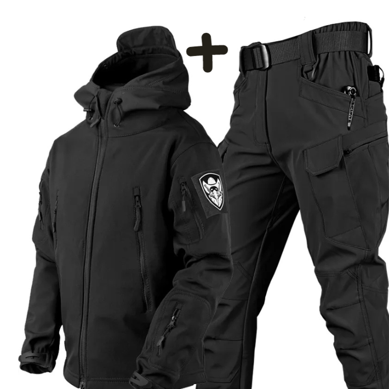 Josué | Ensemble Veste Tactique à Capuche pour Homme & Pantalon Cargo - Image 3