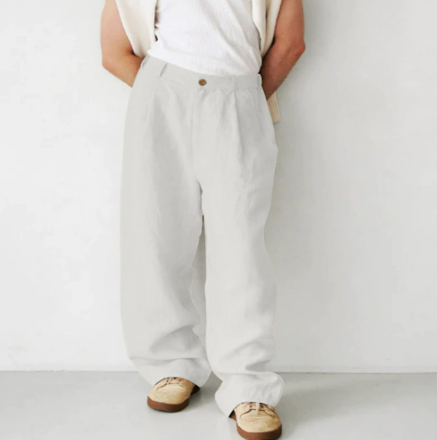 Raoul | Pantalon pour homme - Confortable mélange de coton et de lin pour une coupe décontractée