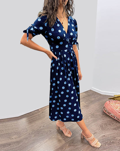 Clara | Robe midi élégante en duvet - Image 8