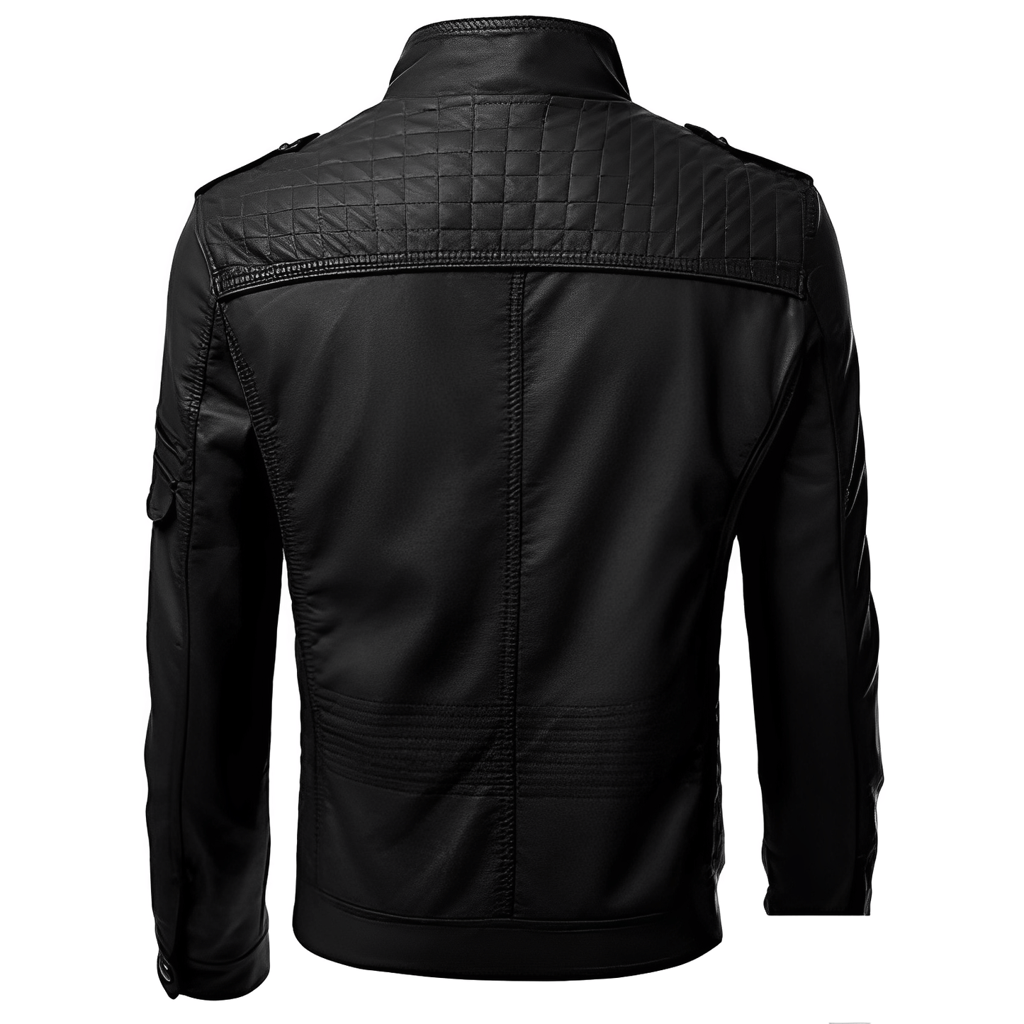 Julio | Veste de motard slim fit pour homme - Image 8