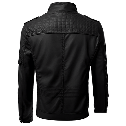 Julio | Veste de motard slim fit pour homme - Image 8