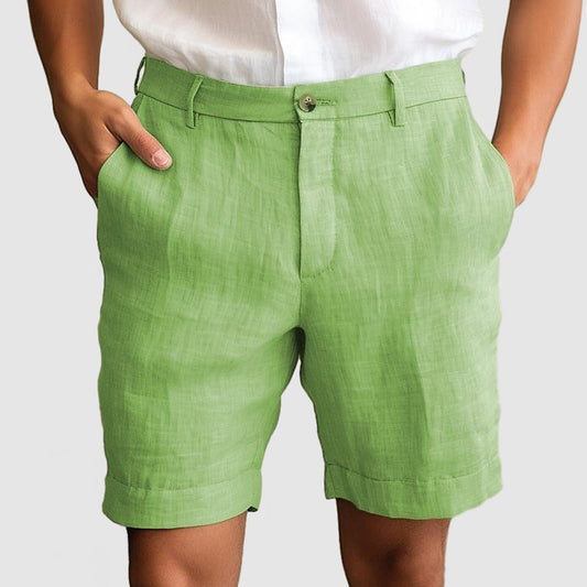 Alphonse | Short décontracté en coton et lin pour hommes, pour un confort optimal - Image 2