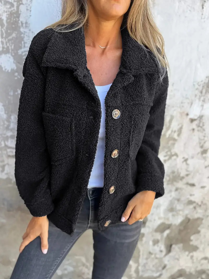 Blandine | Veste Boutonnée Coupe Décontractée Femme - Image 4