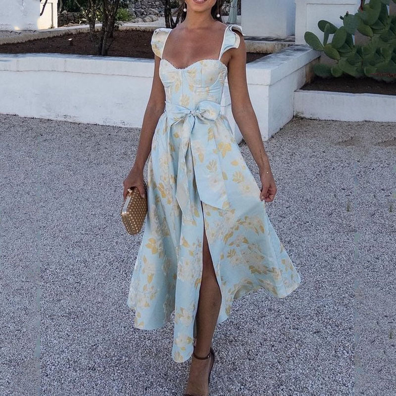 Myriam | Robe midi florale flatteuse pour le printemps - Image 1