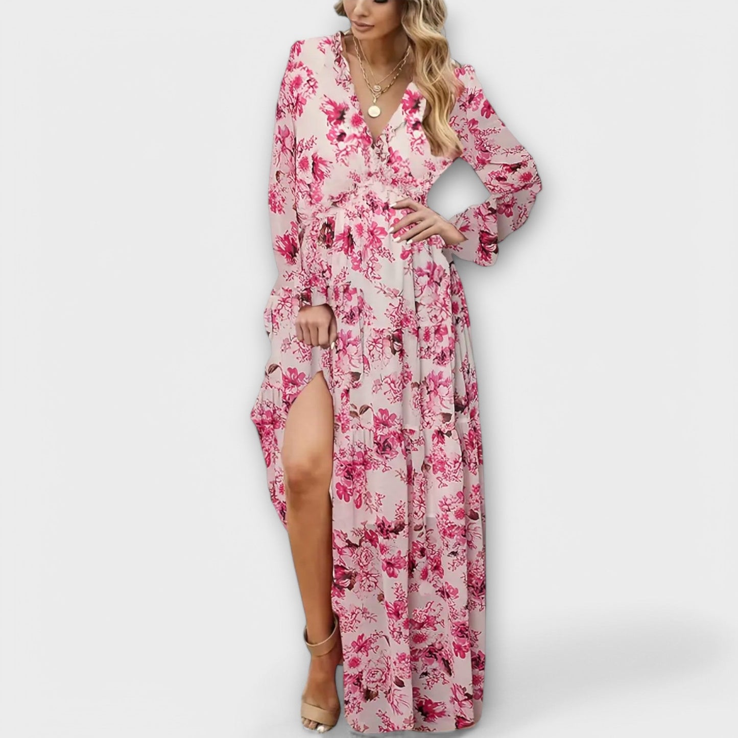 Élina | Robe longue florale élégante pour toutes les occasions - Image 7