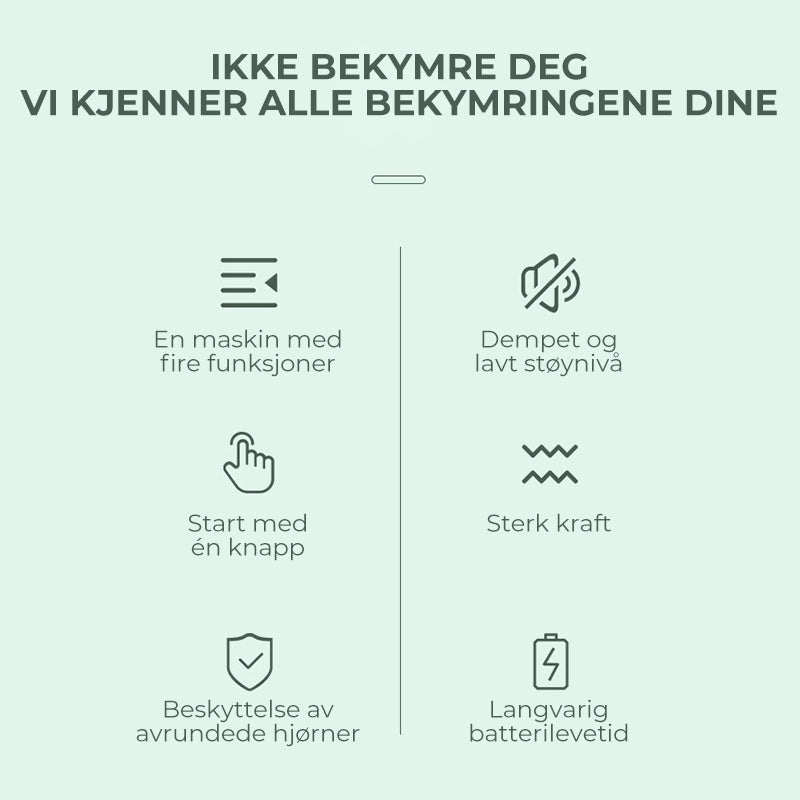 4-i-1 Kæledyrshår Klipper - Stille & Effektiv