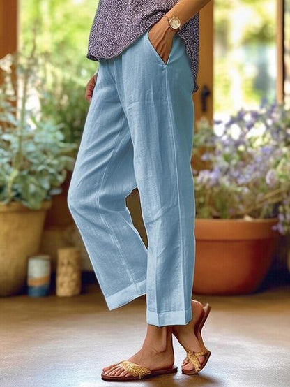 Dalia | Pantalon de lin élégant et décontracté à porter au quotidien - Image 5