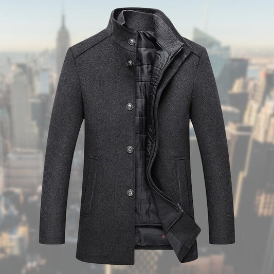 Amaury | Manteau Homme Col Mao - Image 2