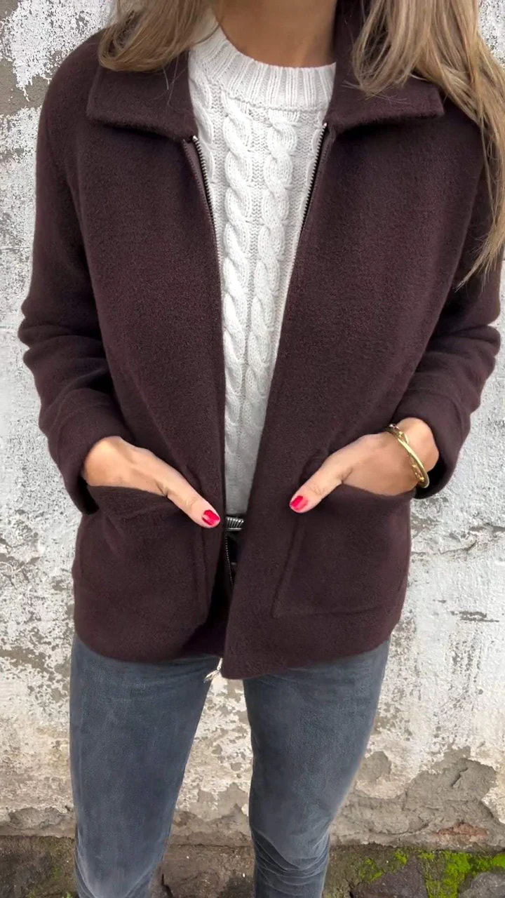 Nathalie | Veste zippée à poches pour femme - Image 6