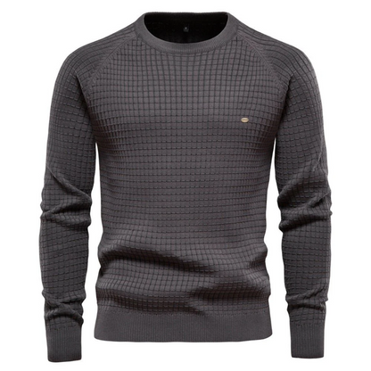 Grégory | Pull texturé à manches longues et col rond pour homme - Image 4
