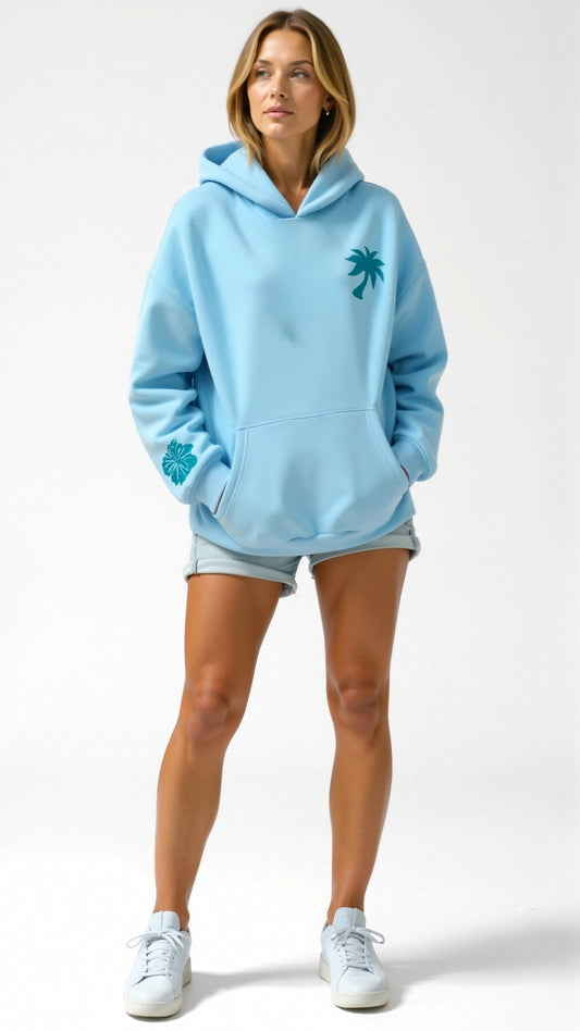 Juliette | Sweat à Capuche Graphique Oversize Femme - Image 1
