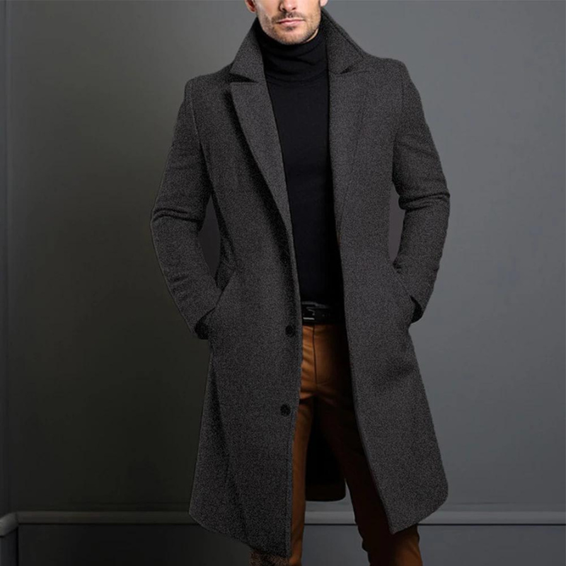 Chris | Manteau Long Homme Pardessus Formel - Image 3