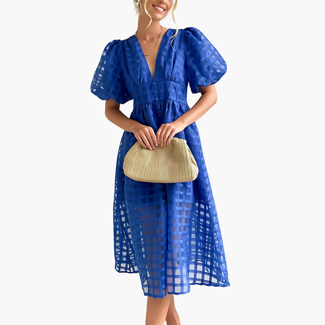 Sévérine | Robe d'été midi élégante et stylée - Image 4