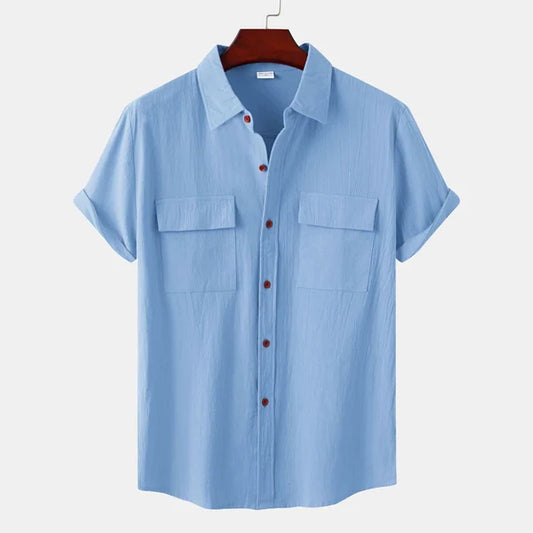 Claude | Chemise à manches courtes avec poches pour l'été - Image 1