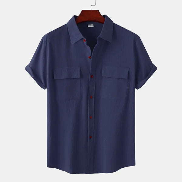 Claude | Chemise à manches courtes avec poches pour l'été - Image 3