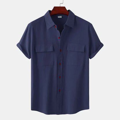 Claude | Chemise à manches courtes avec poches pour l'été - Image 3