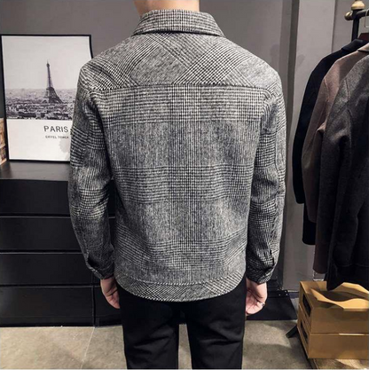 Aymeric | Veste Décontractée à Carreaux Boutonnée pour Homme - Image 4