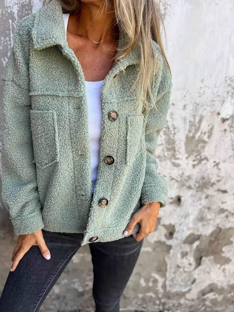 Blandine | Veste Boutonnée Coupe Décontractée Femme - Image 3