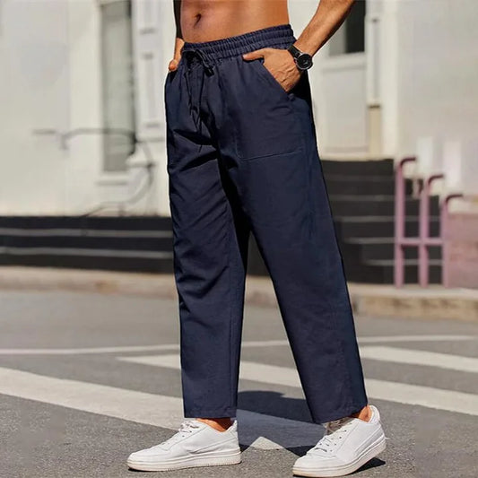 Michaël | Pantalon d'été en lin pour hommes - Image 2