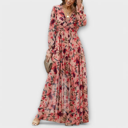 Élina | Robe longue florale élégante pour toutes les occasions - Image 1