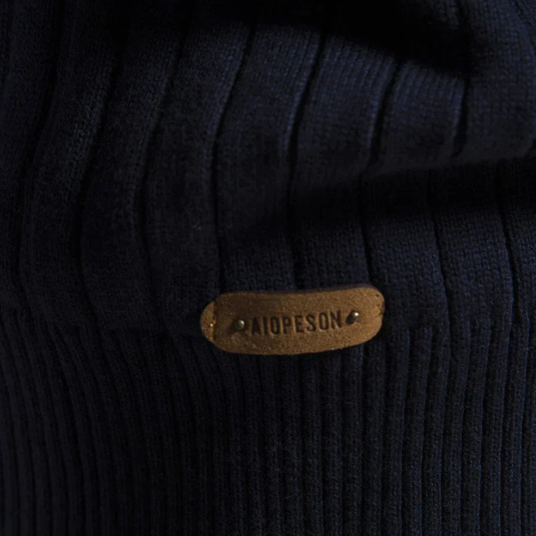 Marin | Pull à Col Zippé Homme - Image 4