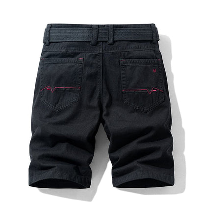 Guillaume | Short décontracté à longueur de genou avec ceinture et poches latérales - Image 2