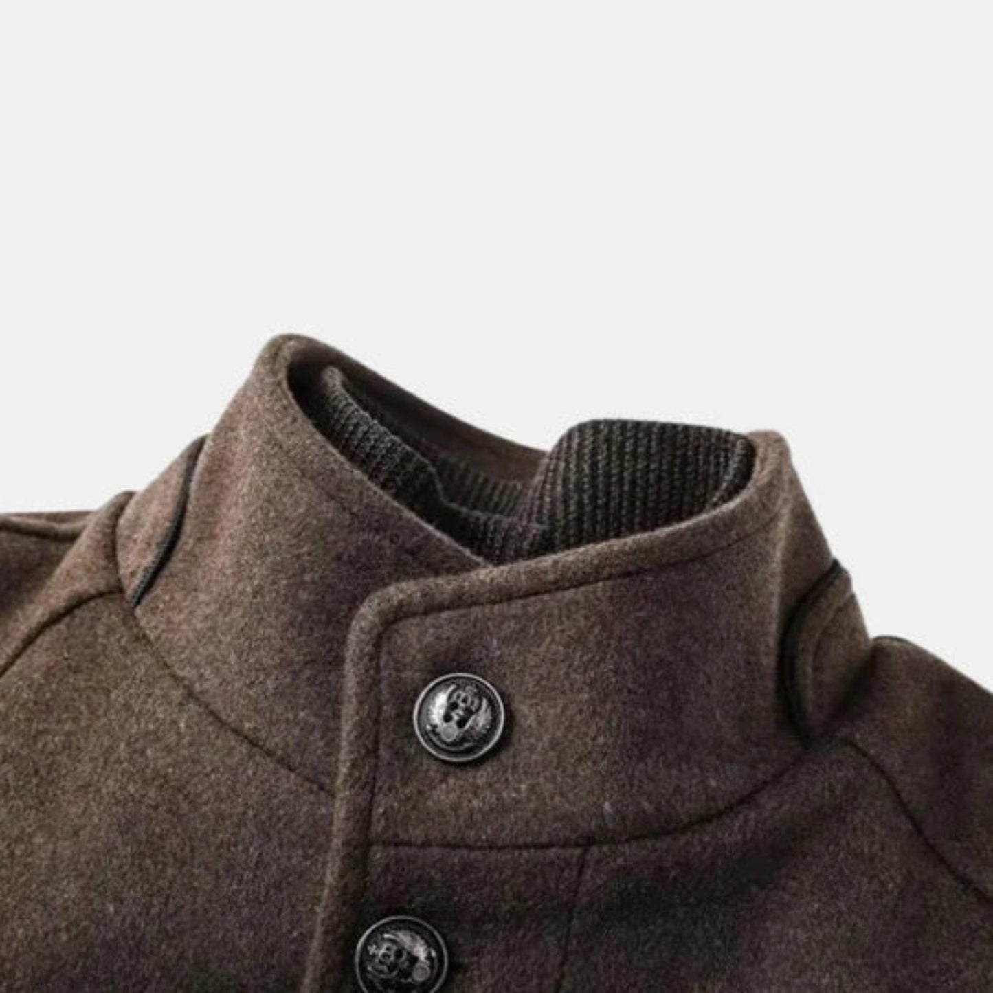 Younès | Manteau mi-long à col montant pour homme - Image 6