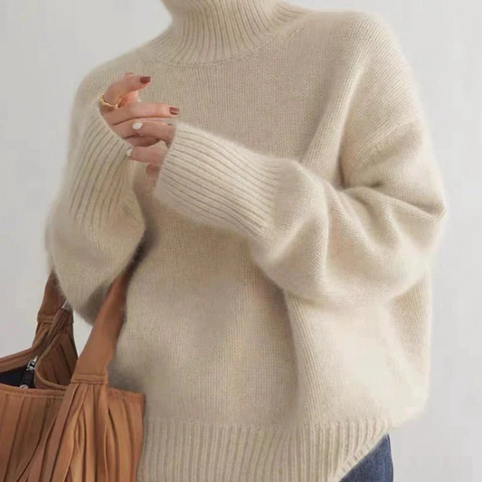 Shayna | Pull ample à col roulé pour femme - Image 1