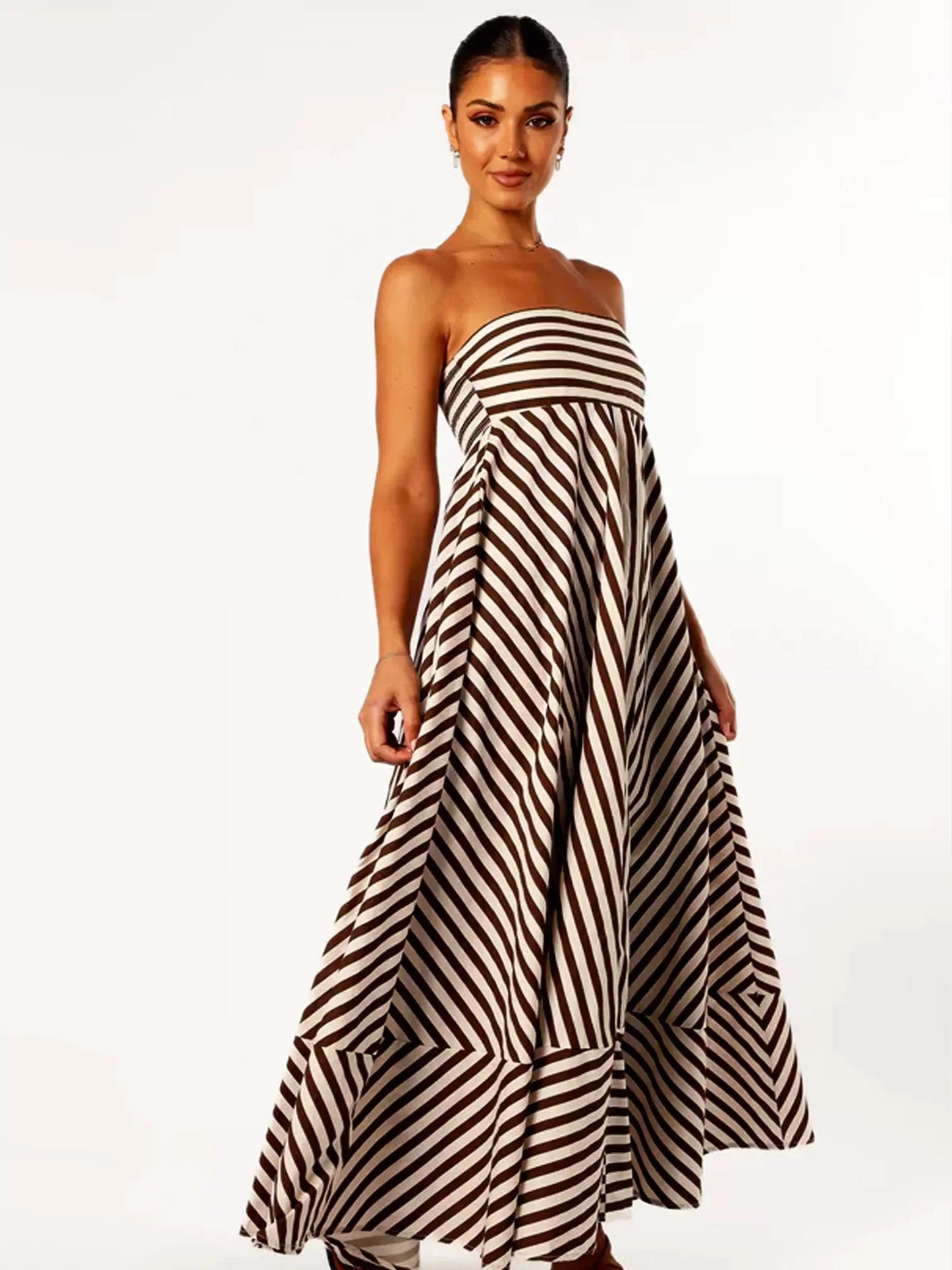 Jade | Robe longue élégante sans bretelles - Image 8