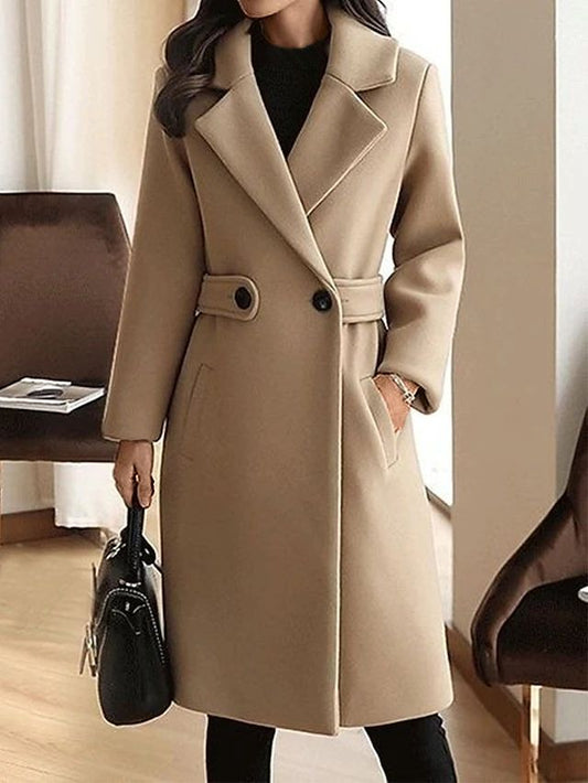 Maïa | Manteau Long Ceinturé Femme - Image 1