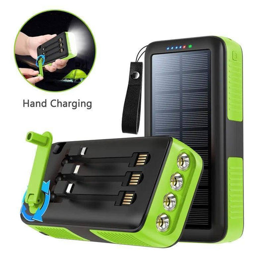 61200mAh Solhåndsving Power Bank med Dobbelt USB Udgange