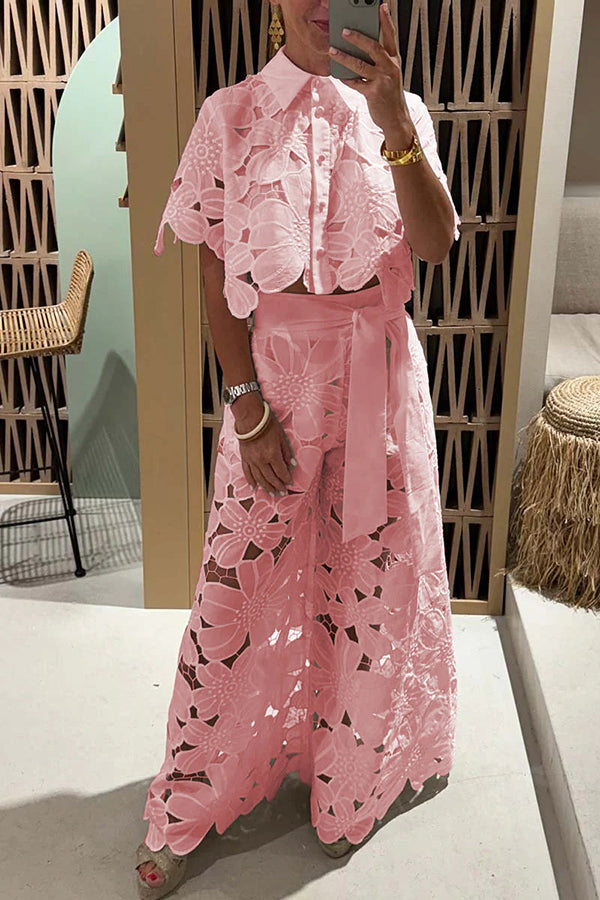 Shaïna | Ensemble élégant en dentelle pour les occasions chics - Image 4