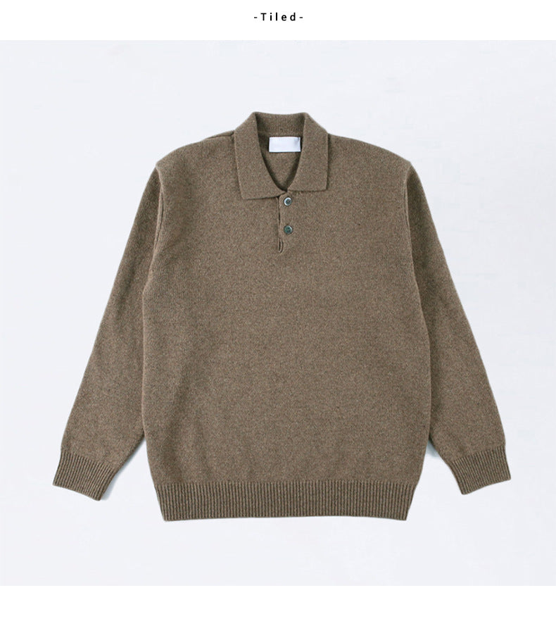Étienne | Pull à Manches Longues Col Boutonné Homme - Image 8