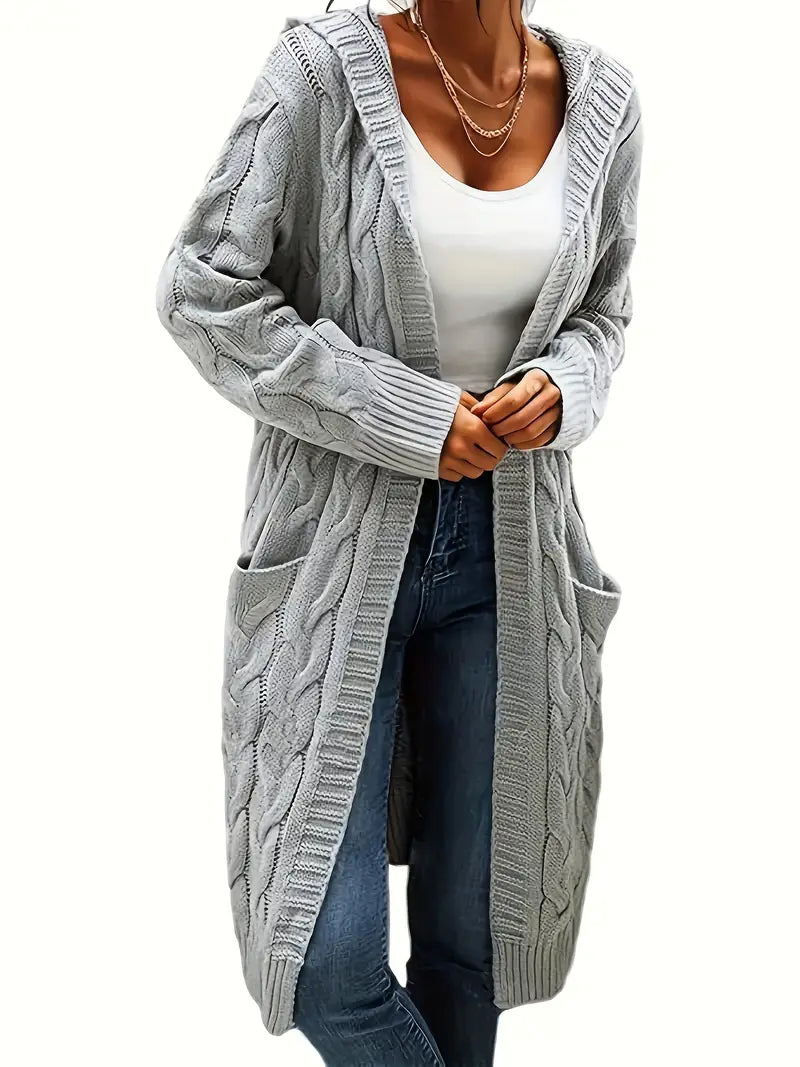 Alyssa | Cardigan Long à Capuche pour Femme - Image 5