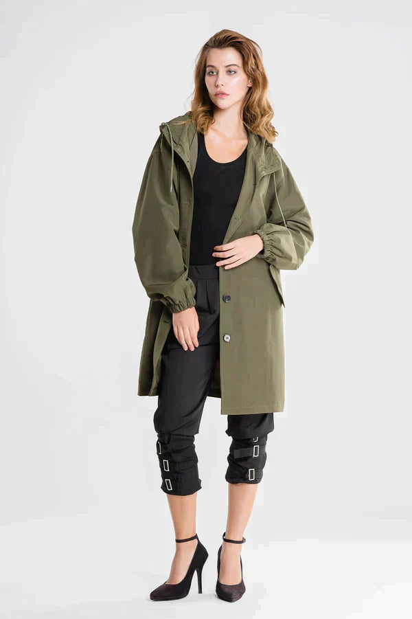 Maéva | Manteau mi-long à capuche pour femme - Image 10