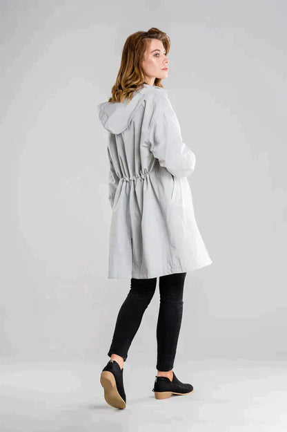 Maéva | Manteau mi-long à capuche pour femme - Image 5
