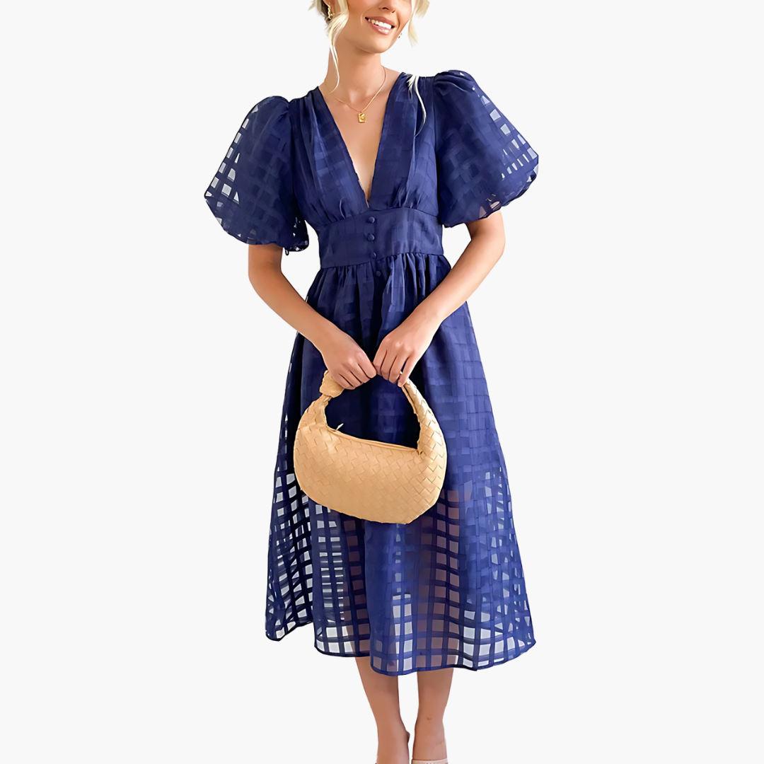 Sévérine | Robe d'été midi élégante et stylée - Image 6