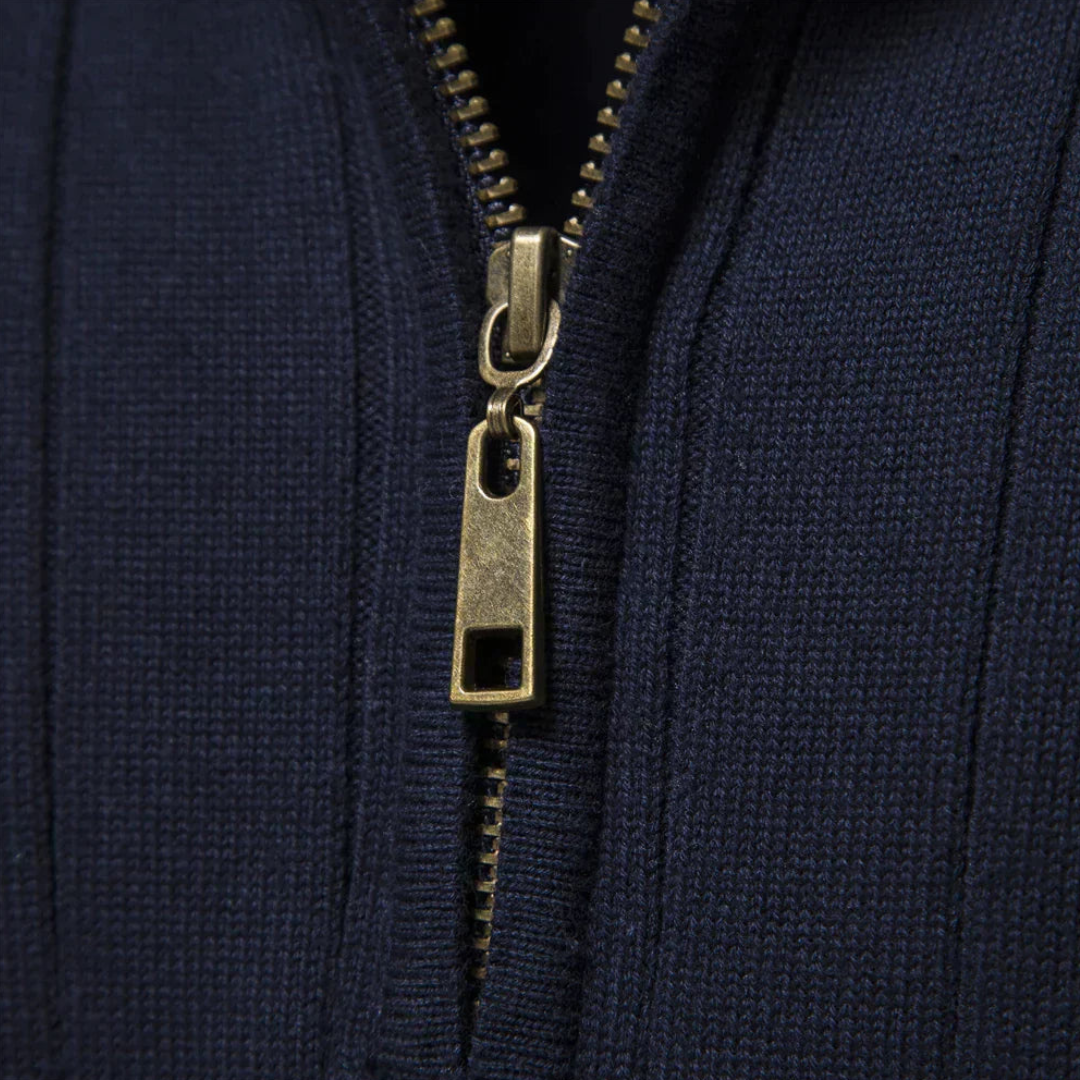 Marin | Pull à Col Zippé Homme - Image 5