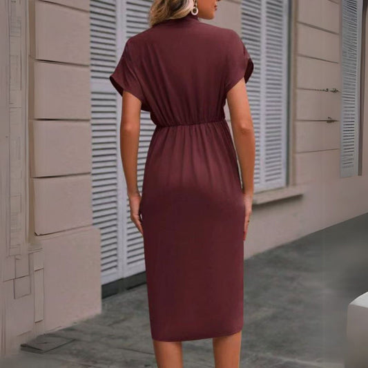 Patricia | Robe mi-longue élégante et fluide pour femmes - Image 2