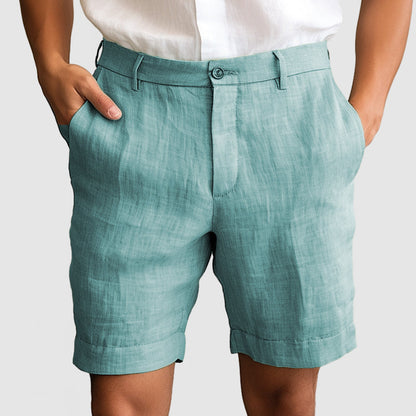 Alphonse | Short décontracté en coton et lin pour hommes, pour un confort optimal - Image 3