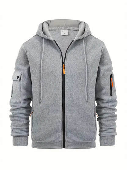 Xav | Veste Homme à Capuche Entièrement Zippée - Image 2