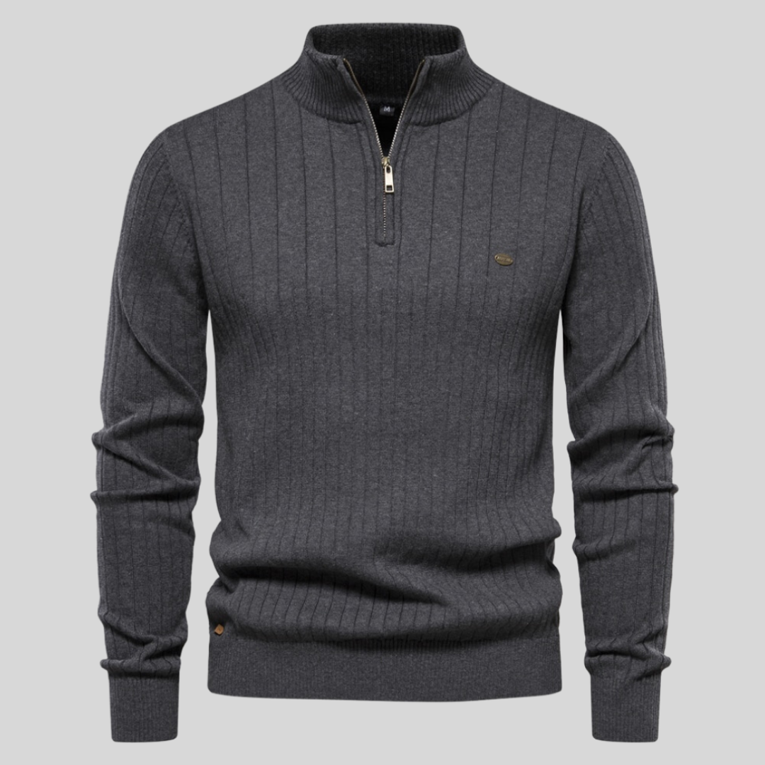 Marin | Pull à Col Zippé Homme - Image 7