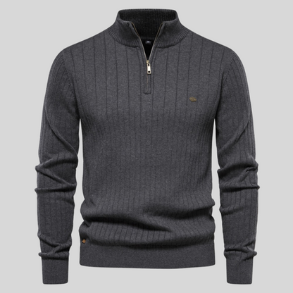 Marin | Pull à Col Zippé Homme - Image 7