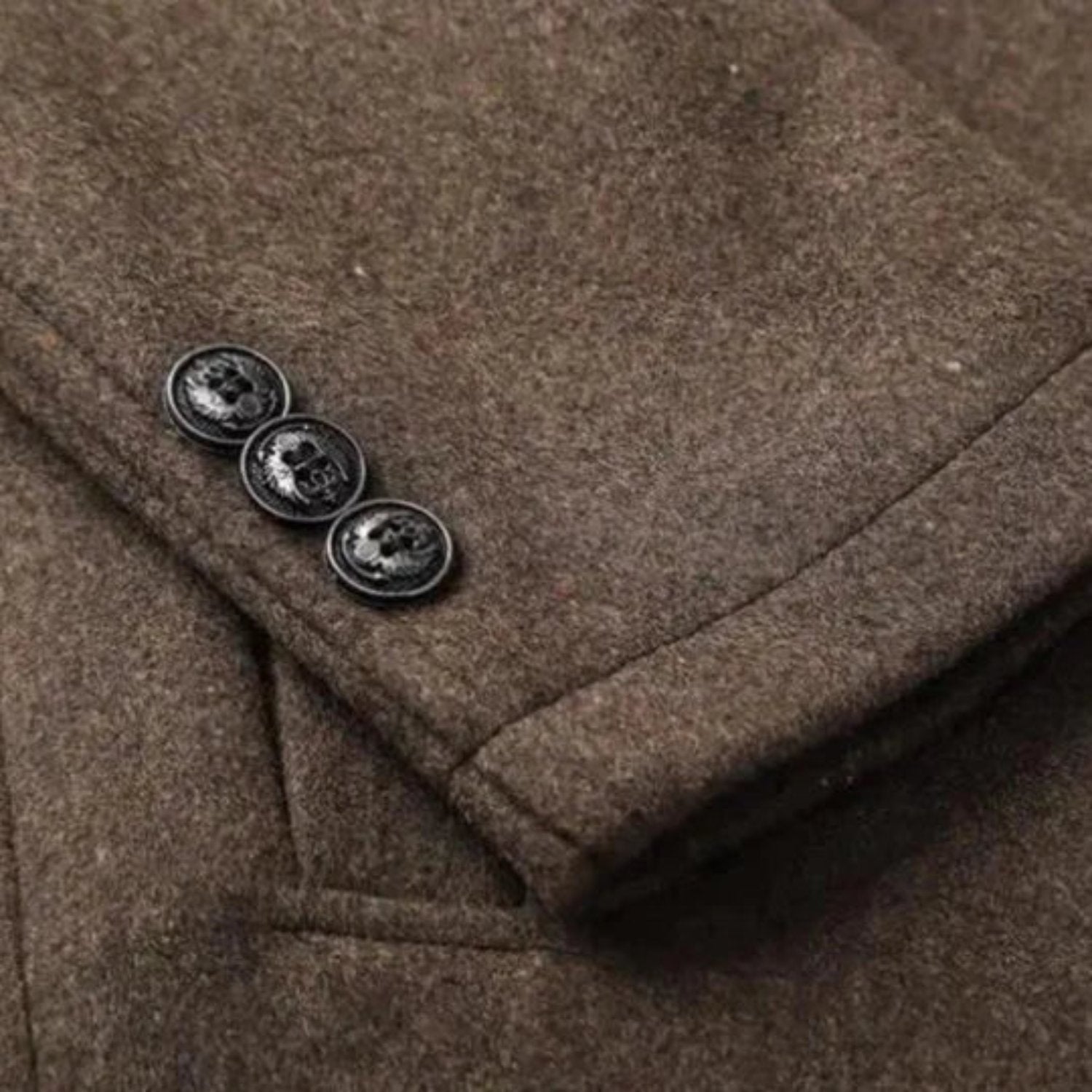 Younès | Manteau mi-long à col montant pour homme - Image 9