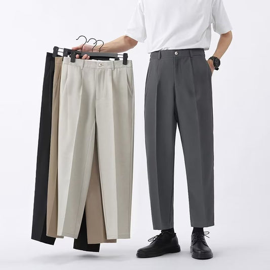 Olivio | Pantalon Homme Taille Haute Plissé Longueur Cheville - Image 1